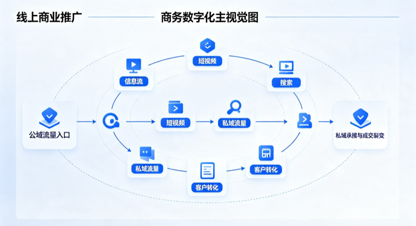 宝塔区线上商业推广怎么做？全域流量闭环搭建与低成本转化实战指南